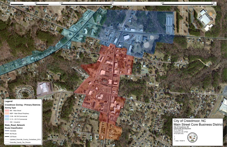 Main Street Core Business Area (Google Maps)