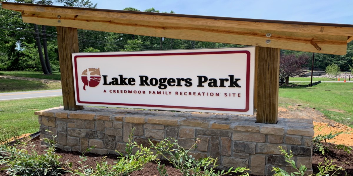 Lake Rogers Park Welcome Sign